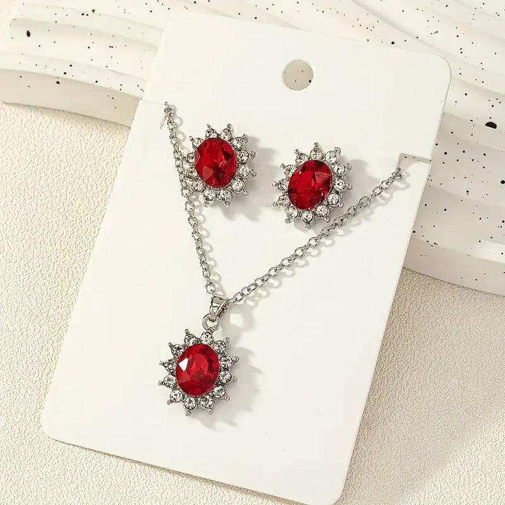 Katya Ruberyn Jewelry Set | White Gold