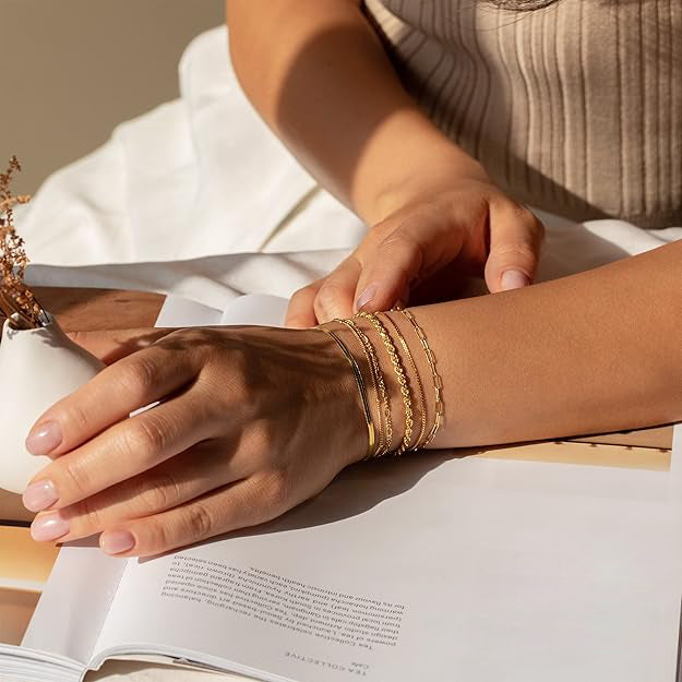 Vernetta™ | Gold Bracelet Set
