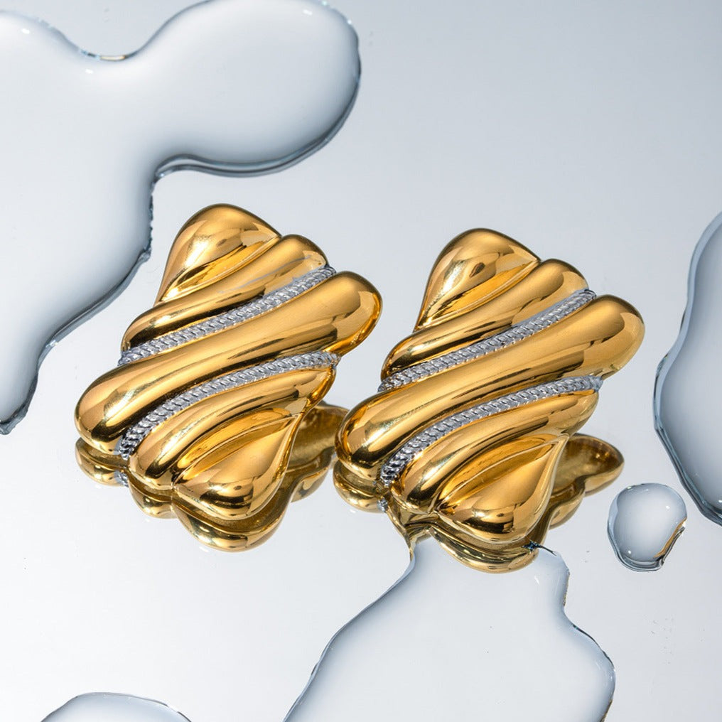 Pippa Two Tone Earrings